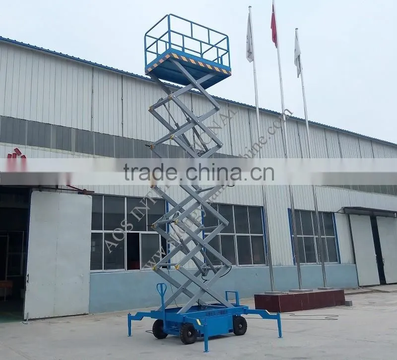 14m Hydraulic Adjustable Work Lift Platform Scissor Type