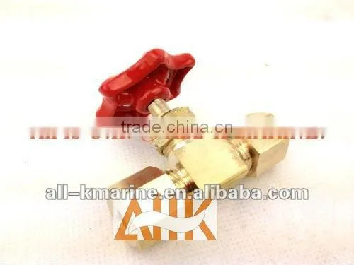 Brass Needle Straight Valves with Ring Joint & Nut For Copper Tubing