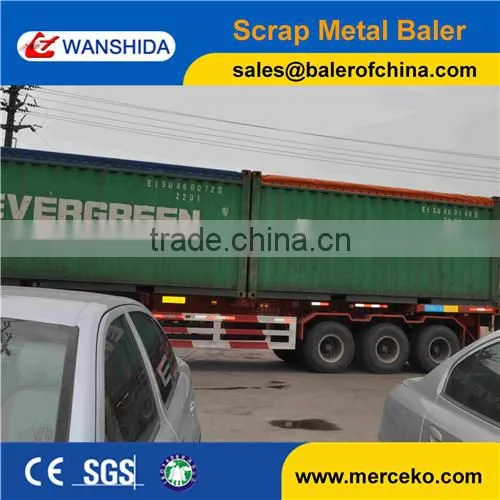 Non Ferrous Hydraulic Scrap Metal Compactor with Hopper