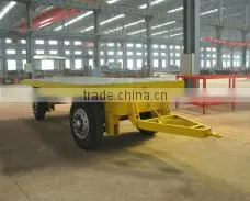 Full Type Flatbed Skeleton 20FT Shipping Container Dolly Transport Trailer With Turntable Drawbar