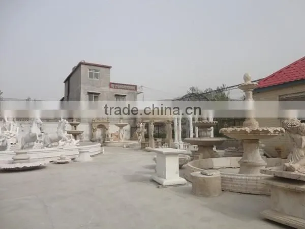 Large Outdoor Garden Stone Water Fountain with horse