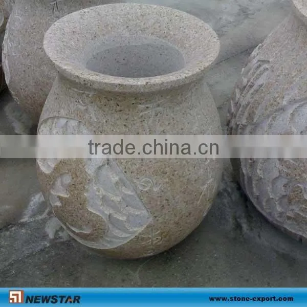 granite stone vase