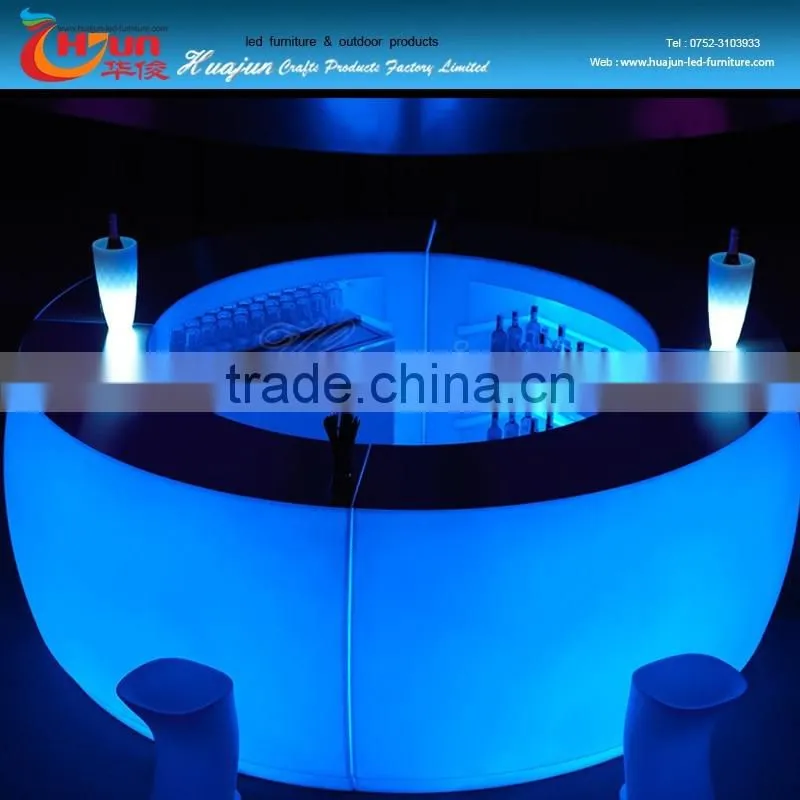 lighting up movable bar counter outdoor furniture