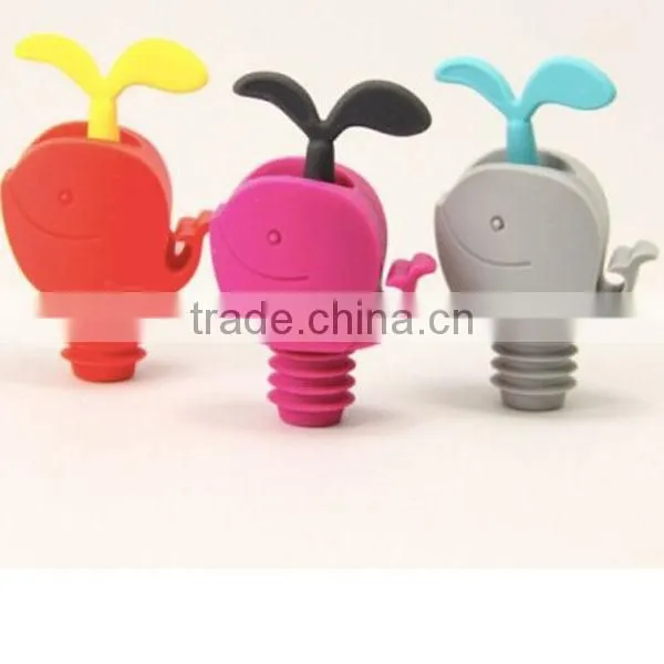 Cut design custom silicone bottle stopper beet bottle stopper