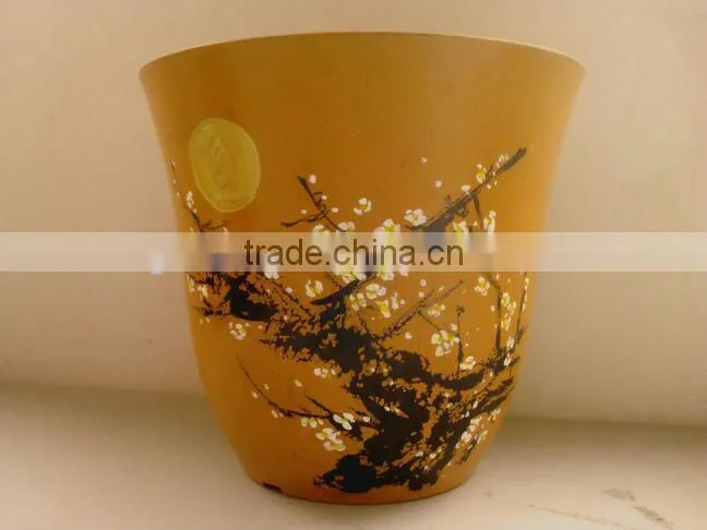 ecofriendly biodegradable bamboo fiber flower pot