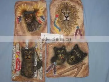 Home Decorative resin Wall Plaque With Hanger On Back