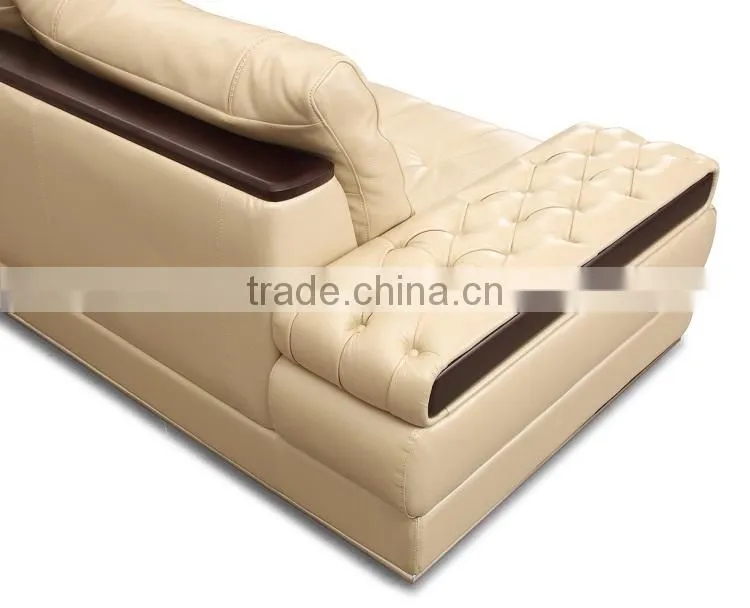 luxury home furniture brighted colored italian leather sofa set