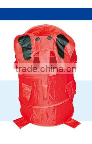 Red Kid's Pop-Up Hamper, Elephant, Medium