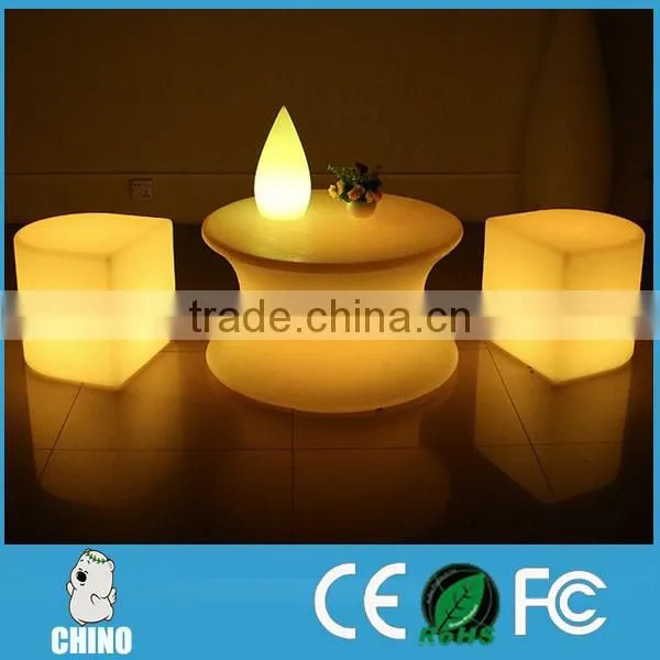 Wholesale PE plastic glowing led funiture led chair