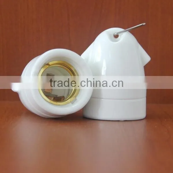 E27 high quality steatite ceiling pendant porcelain lampholder