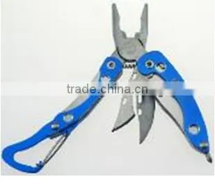 Stainless steel foldable pilers multi tool camping plier keychain plier