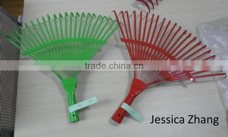 Garden steel leaf Rake R110 red color 18 teeth or 22 teeth
