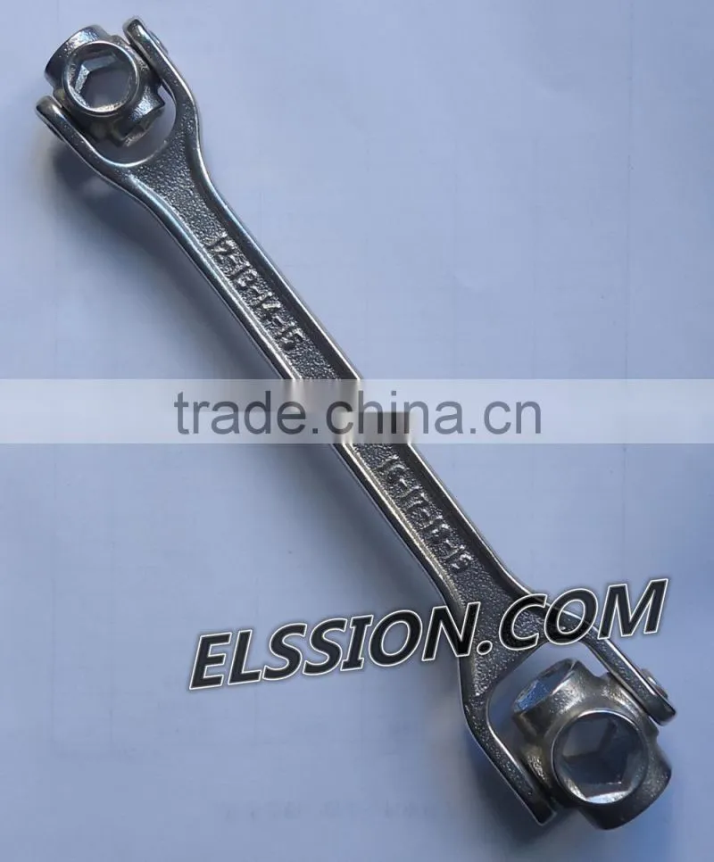Multifunction 8 in 1 flexible socket spanner / wrench
