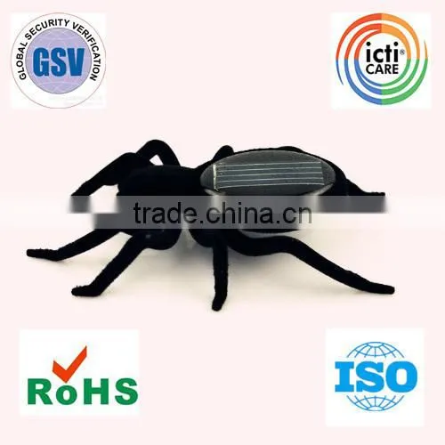 2015 solar spider toy for kids Fashion Educational Solar Powered Spider Robot Toy wholesale from china ICTI mabufacture