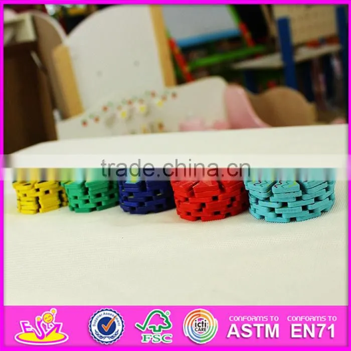 2016 new design baby wooden splicing toy, top fashion kids wooden splicing toy, imaginative children wooden splicing toy W03B054