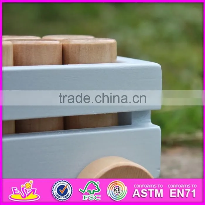 2016 new products wooden train push and pull toys for toddlers W05C075