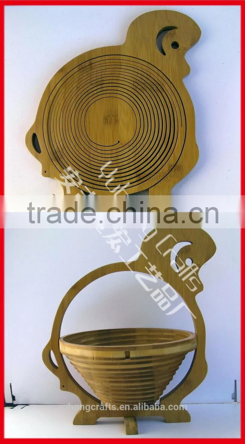collect bamboo fruit baskets