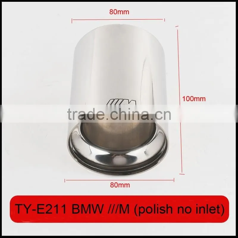 auto tuning stainless exhaust tips laser M polish for bmw