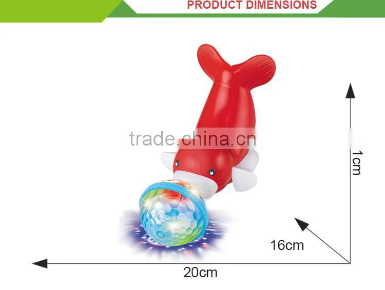 Funny battery operated cartoon toy plastic sea animals models