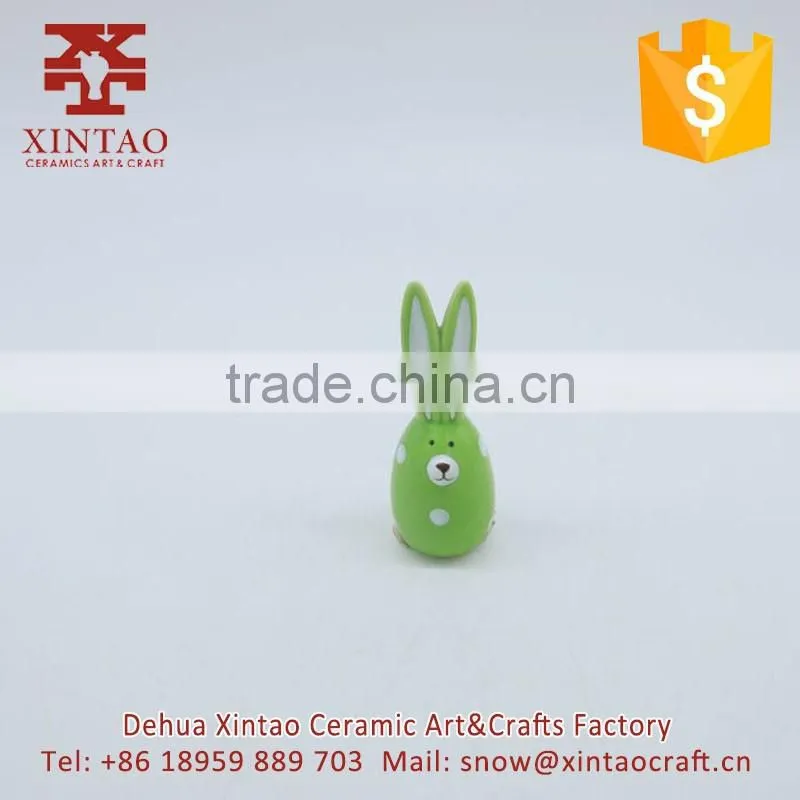 small atm children cute rabits ceramic money box coin bank Dehua Suppliers