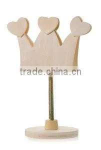 customed wooden desk decoration clips,wooden photo holder clip