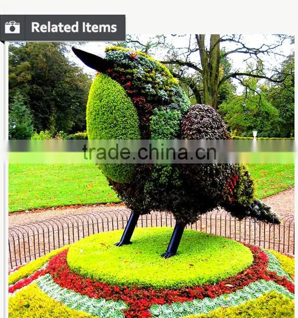 Hot sale new design artificial milan grass animal boxwood for decoration