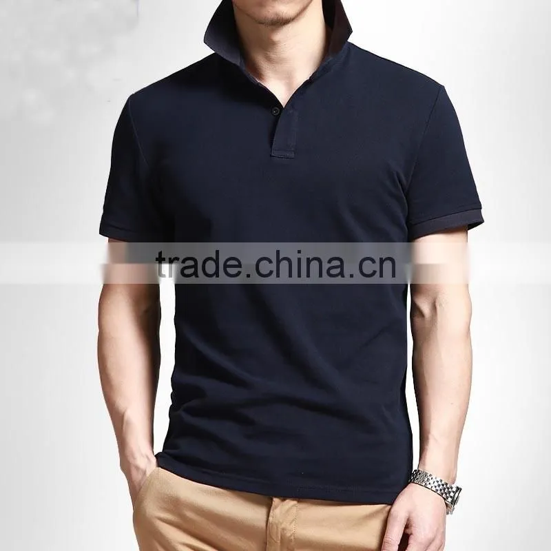 Custom 100% cotton promotional t-shirt blank polo t-shirt wholesale