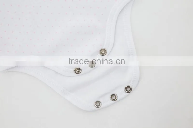 2017 Cute Design Girl Clothes 100% Cotton Baby Summer Clothes For Sleeveless