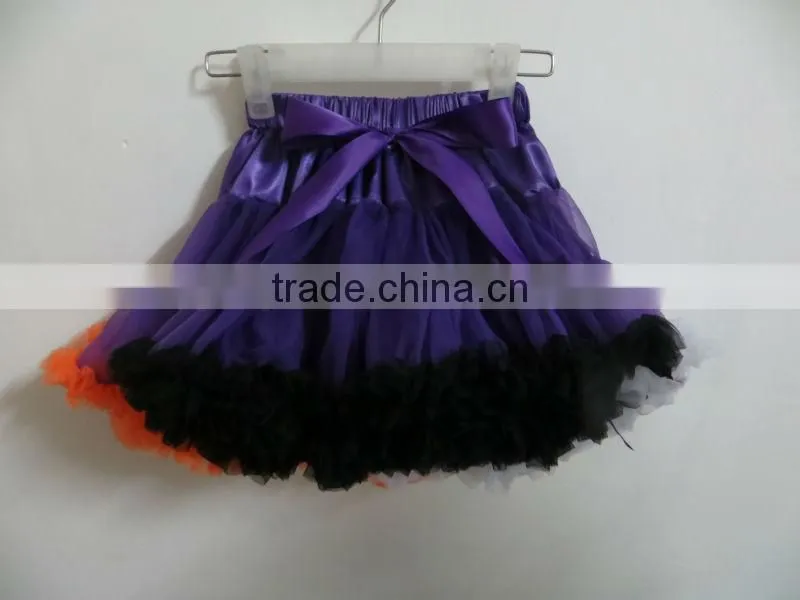 Boutique Multicolor Chiffon Baby Pettiskirt With Ruffle Baby Pettiskirt Party Dress Tutu