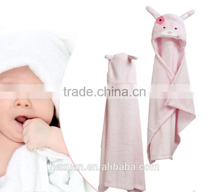 OEM or Stocked newborn animal model towel, Baby bath towel/