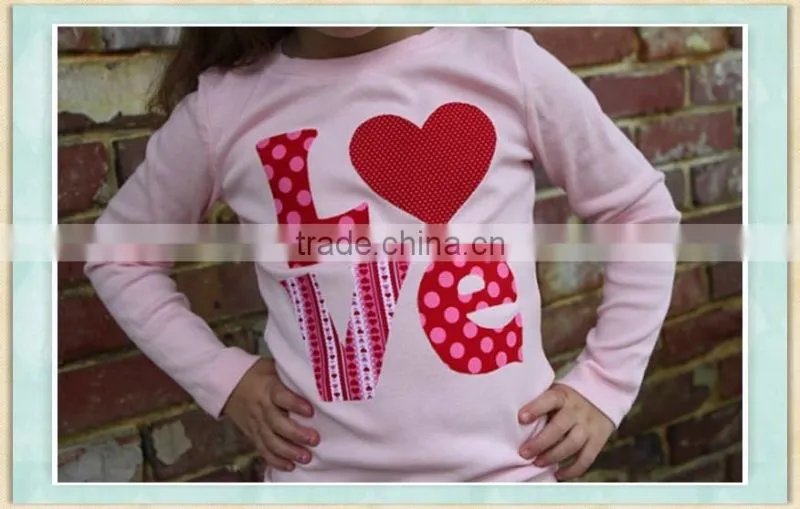 valentine ruffle raglan baby clothing wholesale children's boutique clothing