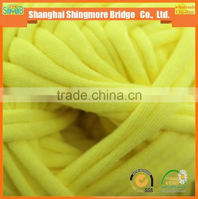 China cheap t shirts yarn factory hot wholesale softextile t shirt yarn fancy crochet t shirt yarn