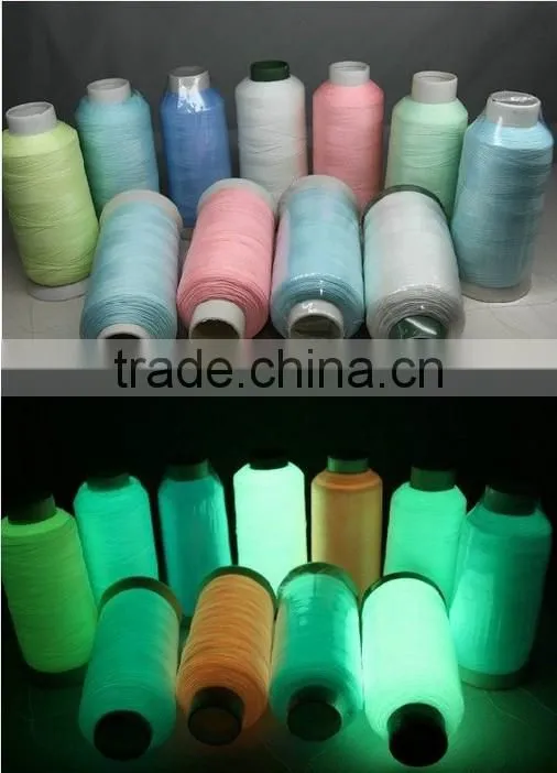 High end glow in the dark wholesale embroidery tassel silk thread for weaving
