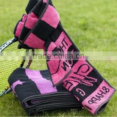 100 cotton yar-dyed checked striped gym towels