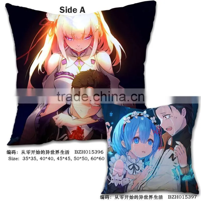 Re:Zero kara Hajimeru lsekai Seikatsu Magic Printed Comfortable Anime Pillow 45*45CM