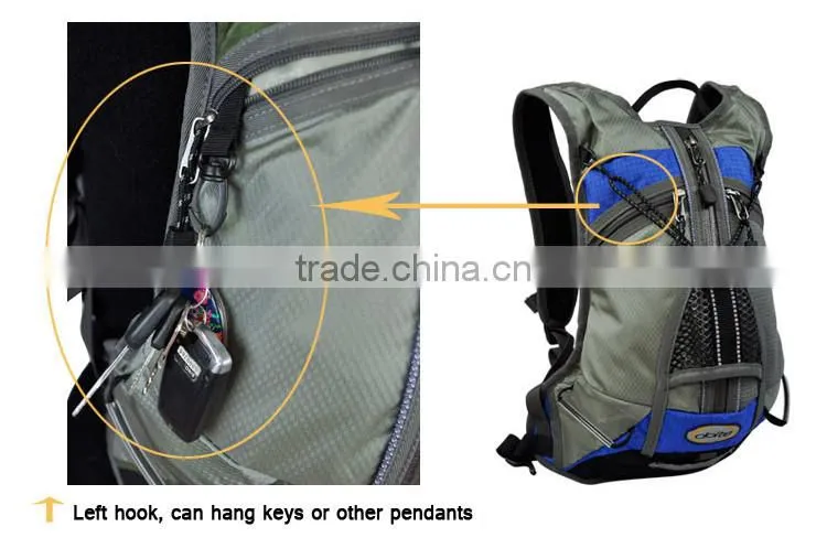 DOITE 6L Bicycle Water Bag, Outdoor Sport Bladder Hydration Bike Bag, Cycling helmet netbag included, Ultralight backpack 6877