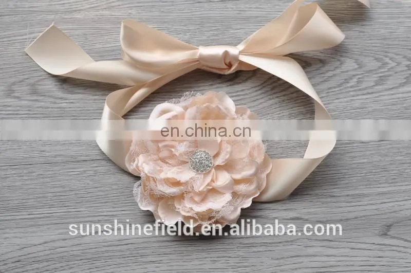 Laced Peony Flower Sash Belt For Kids