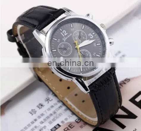 Luxury Men's Fashion Retro Leather Watches Bracelet Wristwatch Analog Quartz Wrist Watch