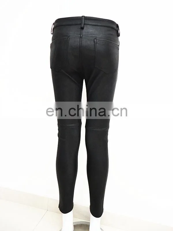 wholesale sexy stretch leggings stretch lamb leather pants stretch pants for women