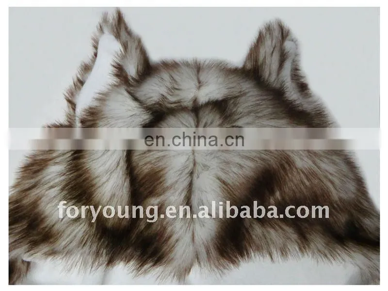 faux fur animal hood hat