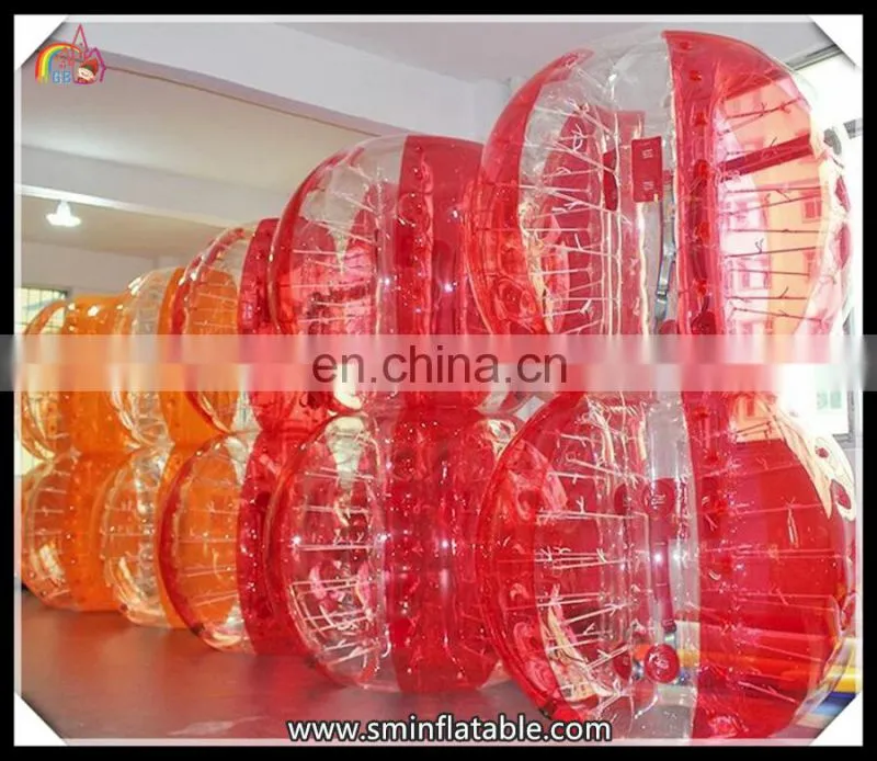 Hot selling inflatable human sumo bumper ball,human inflatable knocker ball,clear inflatable bouncy ball for adult
