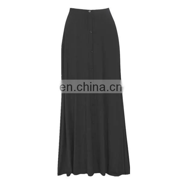 wholesale contrast band split front women pencil skirt