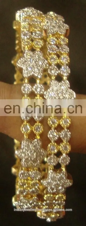 Cubic zircon jewelry bangles manufacturer, Cubic zircon jewellery bangle exporter