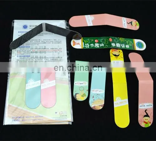 Factory wholesale custom die cut magnetic laminated bookmarks