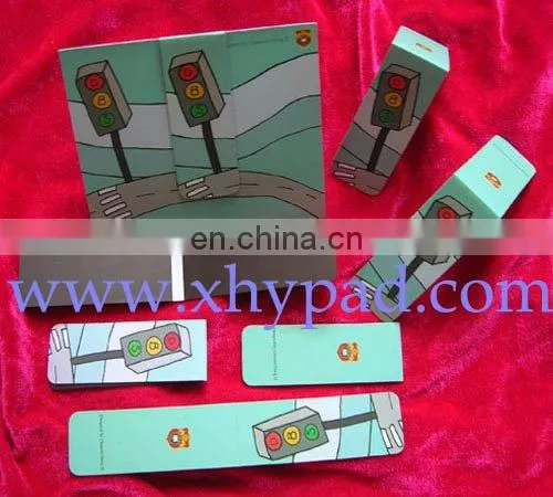 Factory wholesale custom die cut magnetic laminated bookmarks