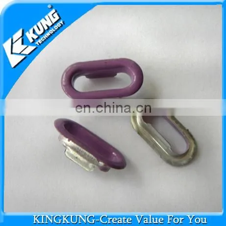 2014 Hiqh quality dark blue painting oval groove buckle for shoes