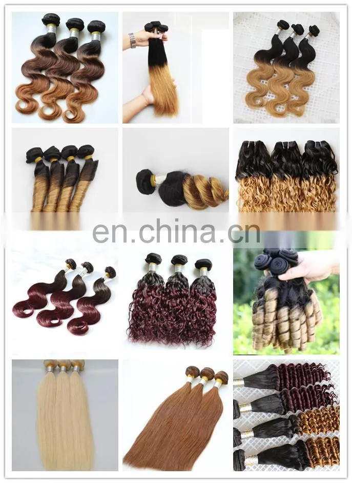 2016 new ombre remy crochet brazilian human hair extension factory wholesale crochet braids with human hair