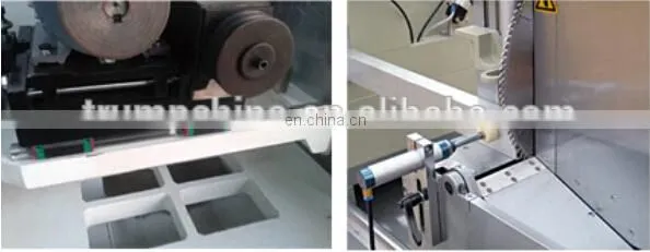 China double-head Cutting Machine/double head mitre saw for cutting aluminum and PVC profile with CE