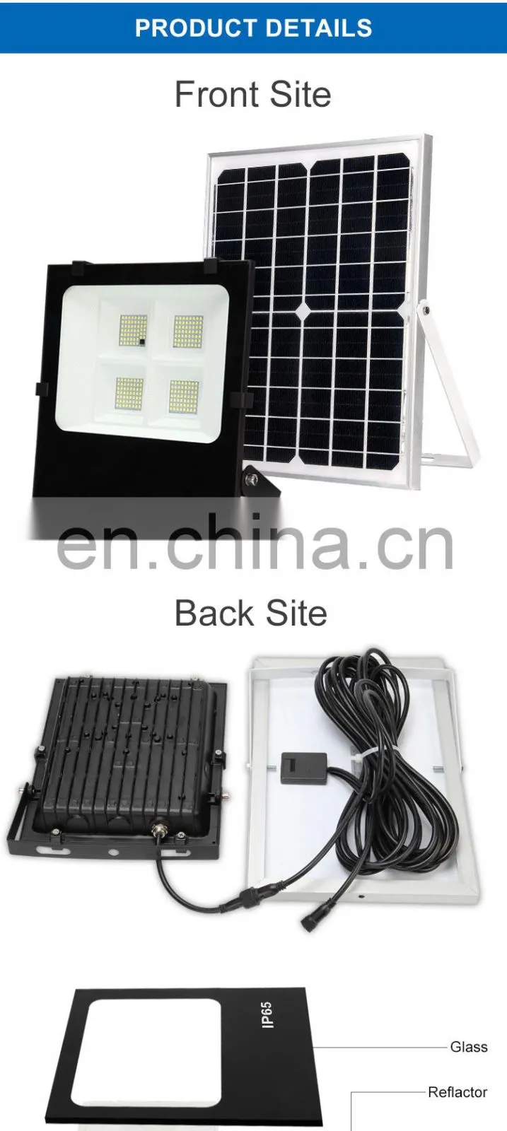 Faner 2020 new sensor 100w led solar flood light ISO9001led flood light rechargeable led 100w CE certificate CB