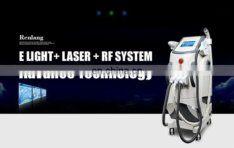 2019 new professional vertical 3 in 1 elight opt / RF / Laser/ ipl hair removal machine